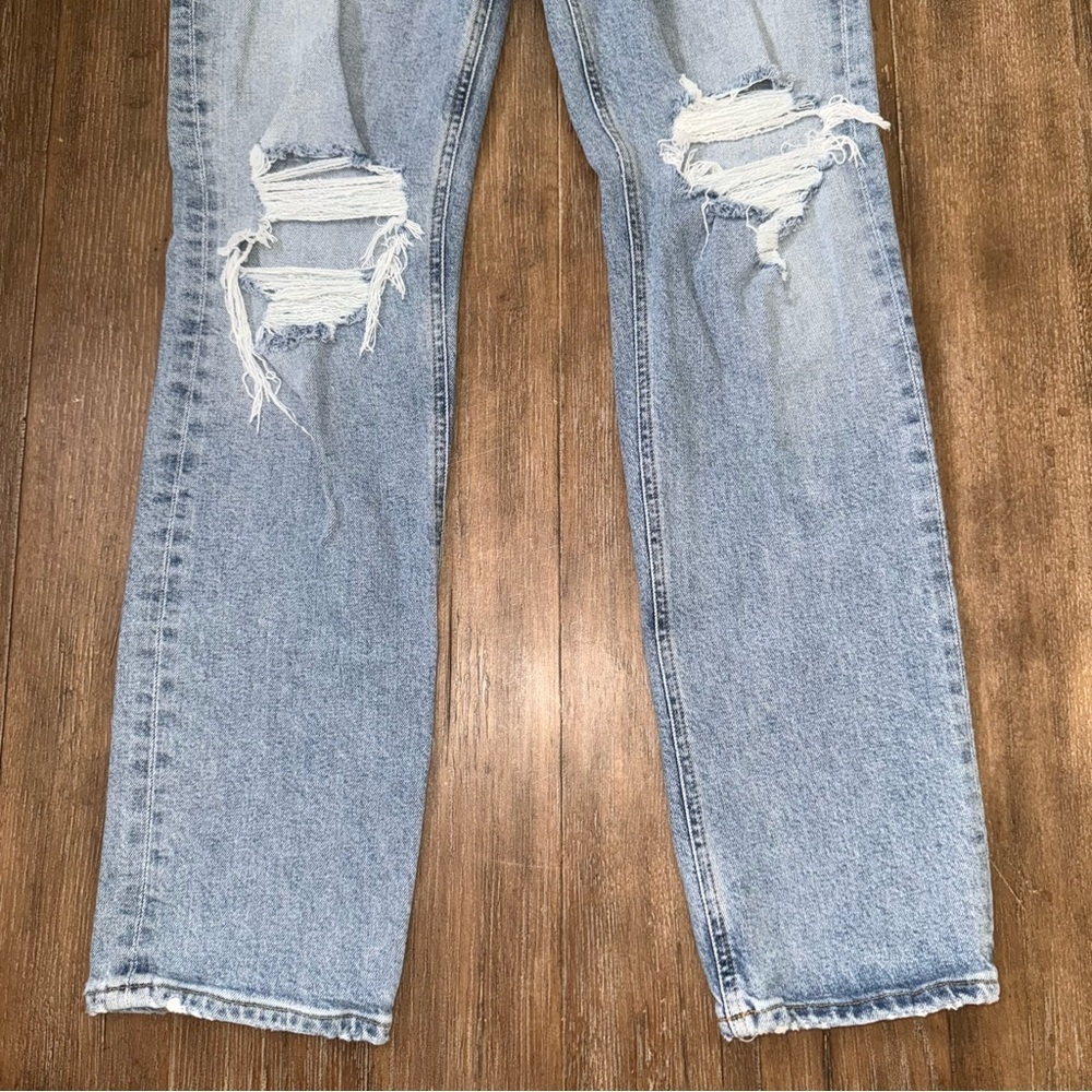Citizens of Humanity Sabine Jeans 27 torn straight leg high rise button fly blue - Picture 6 of 12